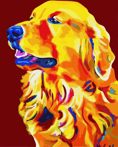 Schilderen op Nummer Honden PBN439
